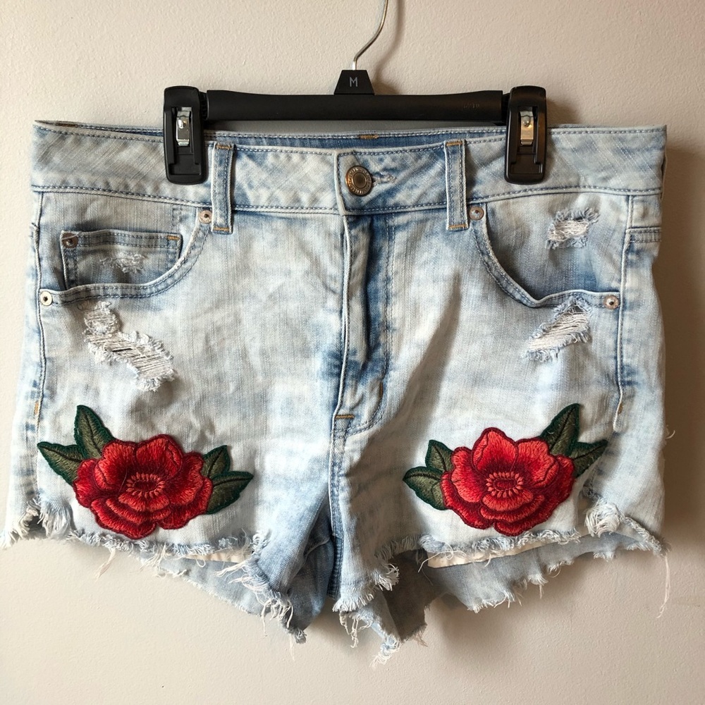 American eagle hi-rise super stretch shorts